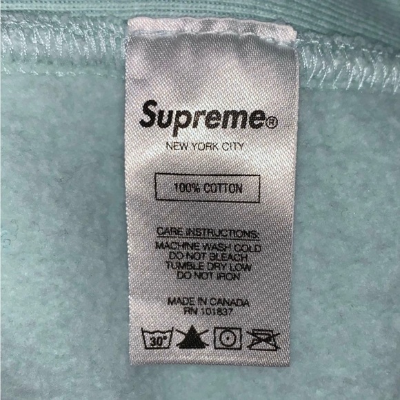 SUPREME - SPLIT OLD ENGLISH HOODIE ICE
BLUE - Picture 6 of 6
